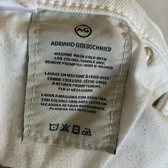 Adriano Goldschmied AG The Stevie Slim Straight. white  Size 30 - Picture 8 of 15